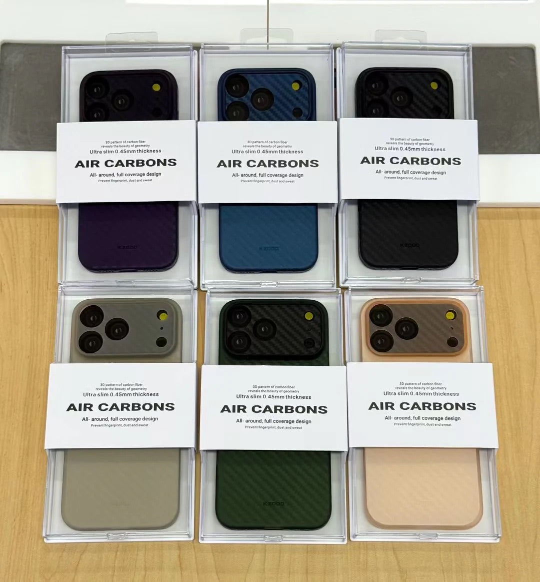 Kdoo/Kzdoo Air Carbon 0.45mm Paper Case - 17 Pro & 17 Pro Max