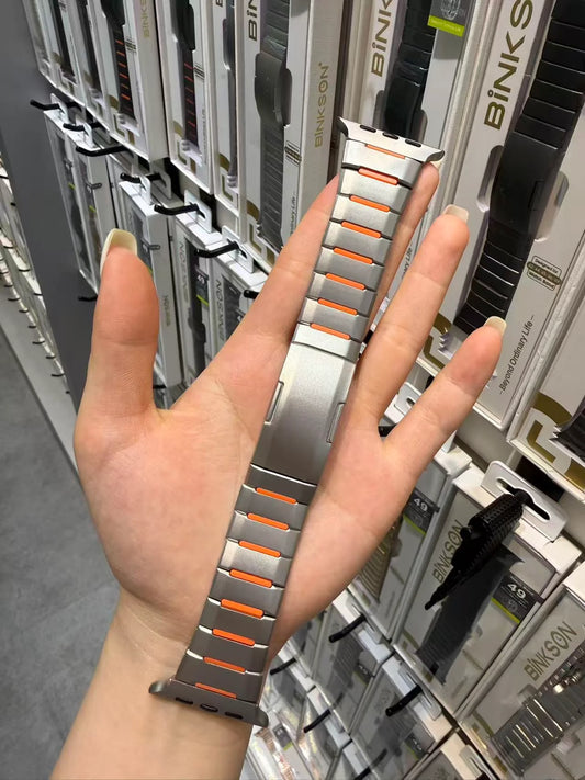 Binkson Metal Lock Chain Strap - 42mm to 49mm