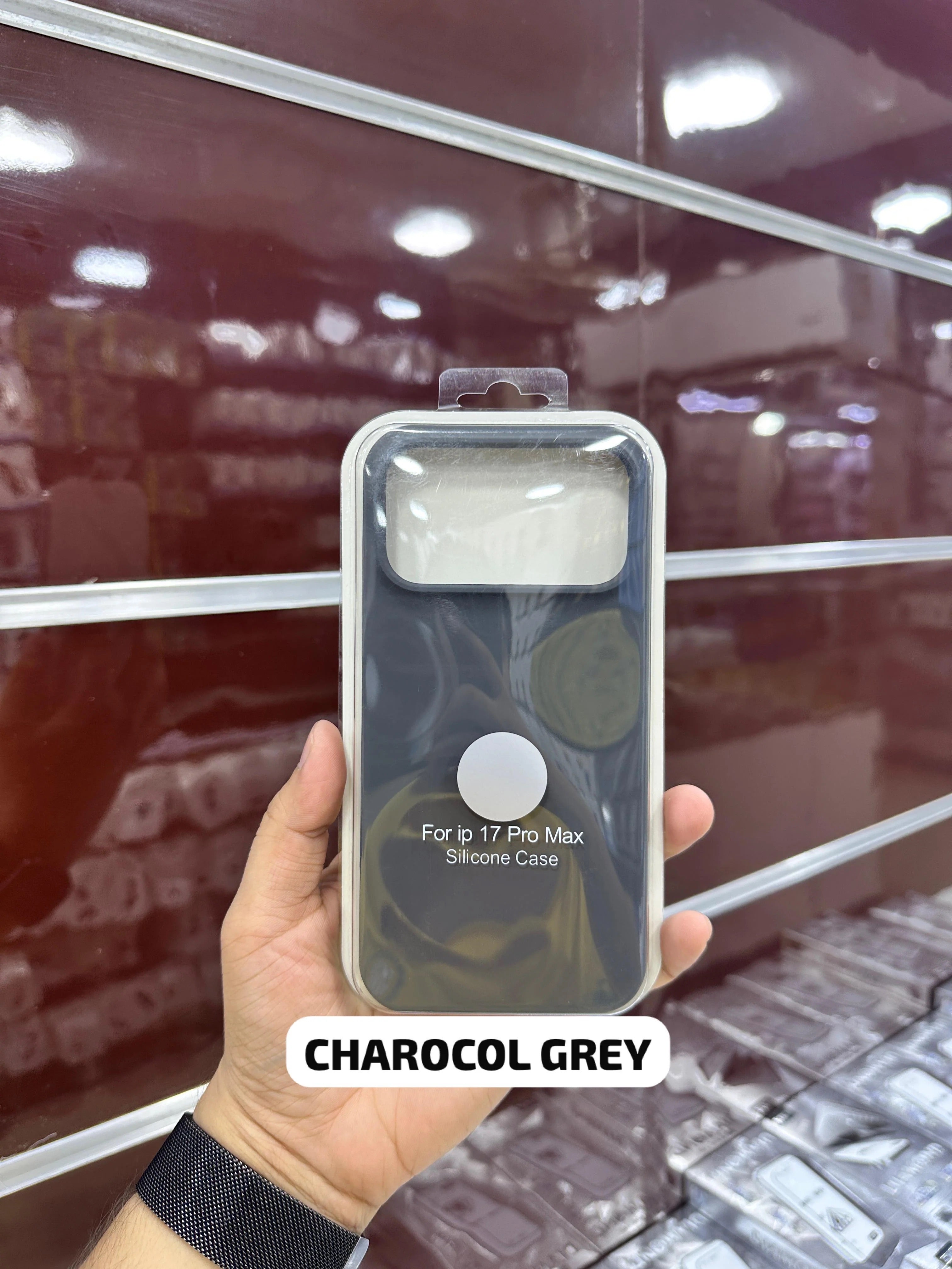 Silicone Case Charcoal Grey 11 Till 17 Pro Max