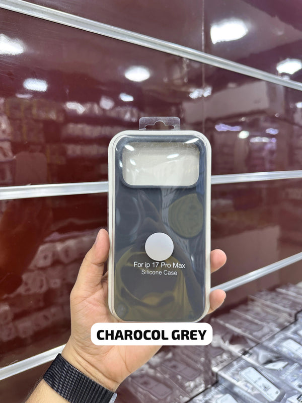 Silicone Case Charcoal Grey 11 Till 17 Pro Max