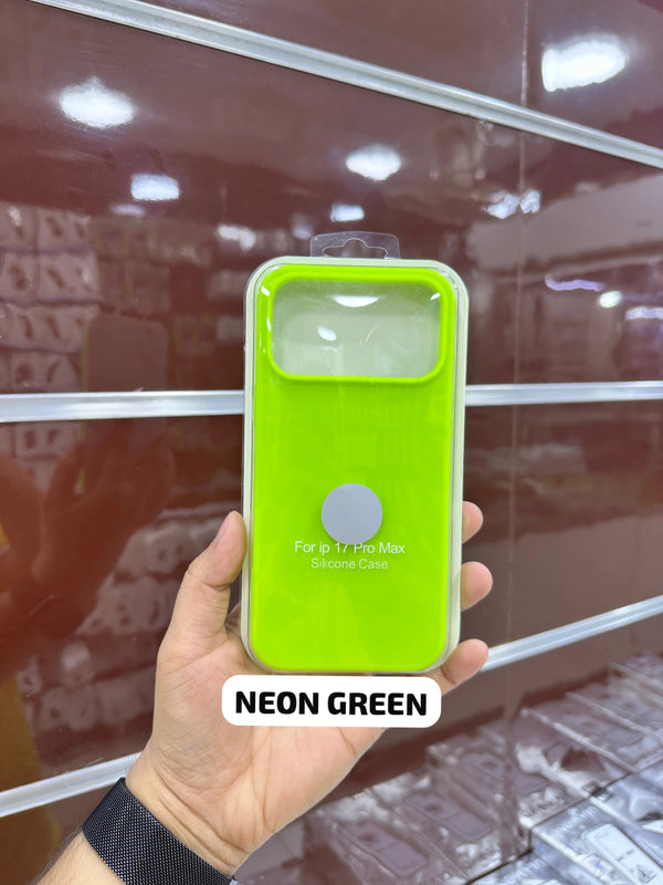 Silicone Case Neon Green 11 Till 17 Pro Max