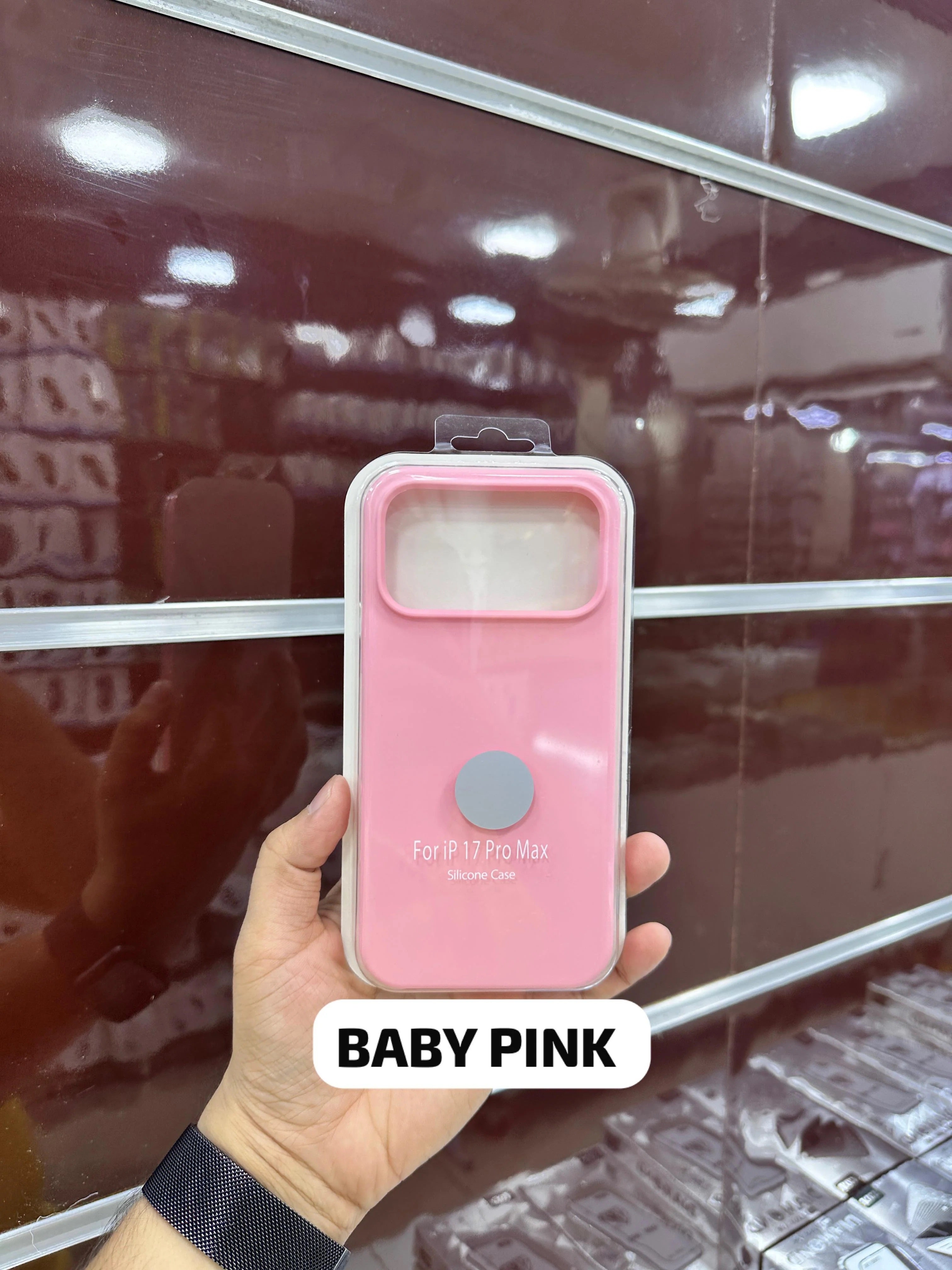 Silicone Case Baby Pink 11 Till 17 Pro Max