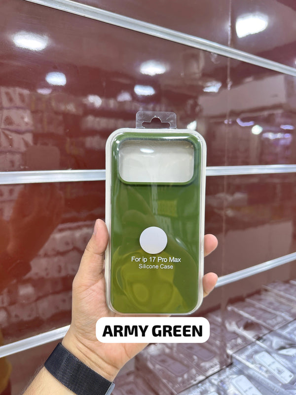 Silicone Case Army Green 11 Till 17 pro max