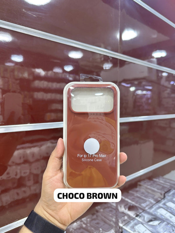 Silicone Case Brown 11 Till 17 Pro Max