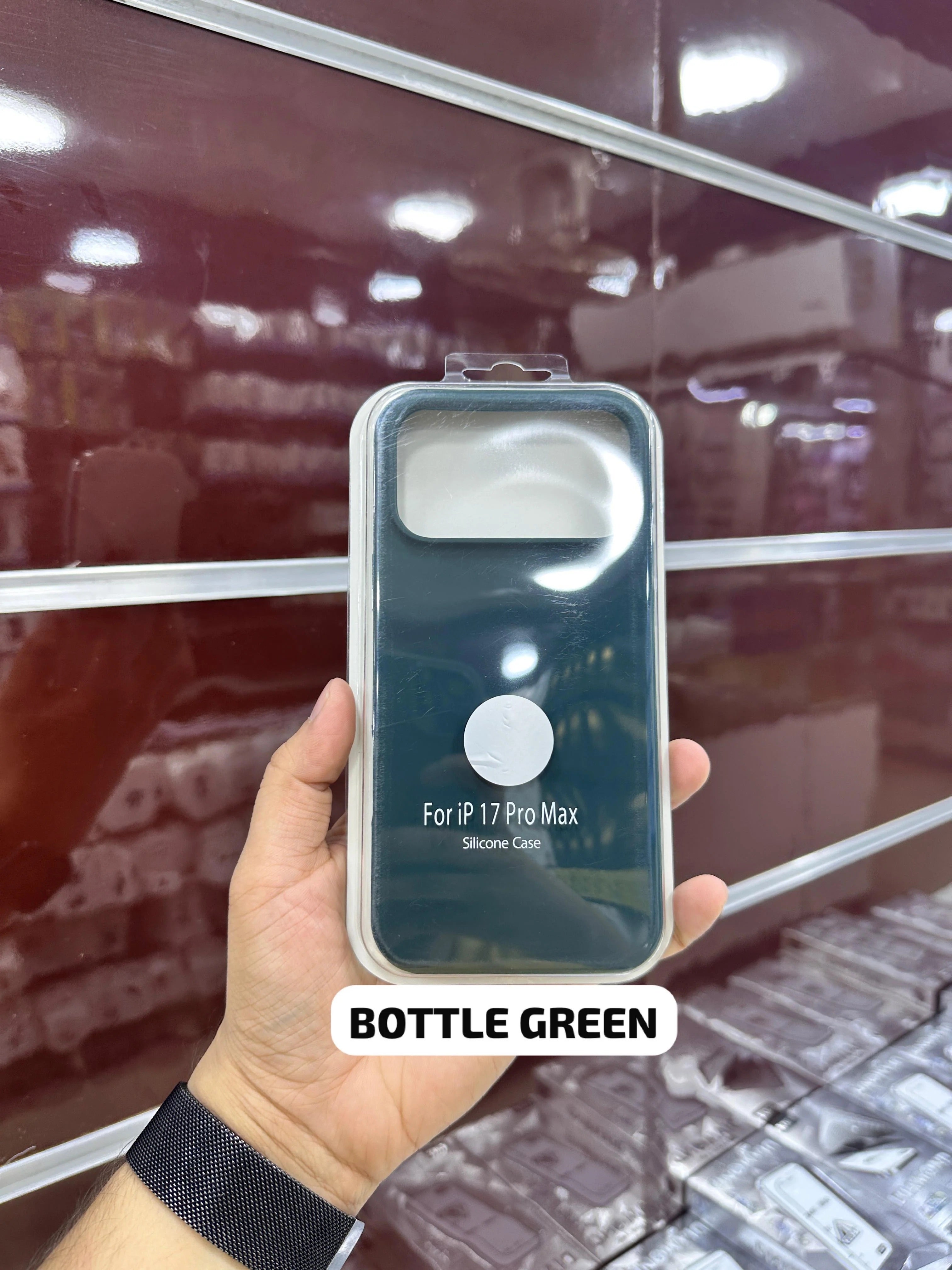 Silicone Case Bottle Green 11 Till 17 Pro Max