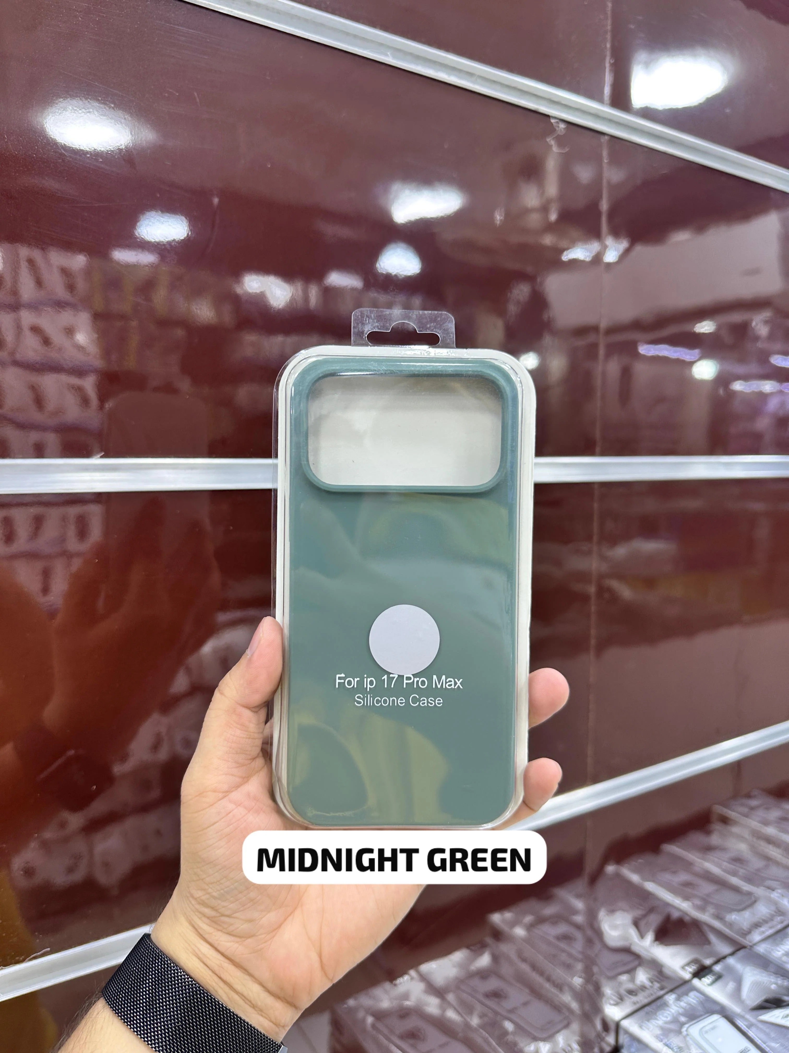 Silicone Case Midnight Green  11 Till 17 Pro Max