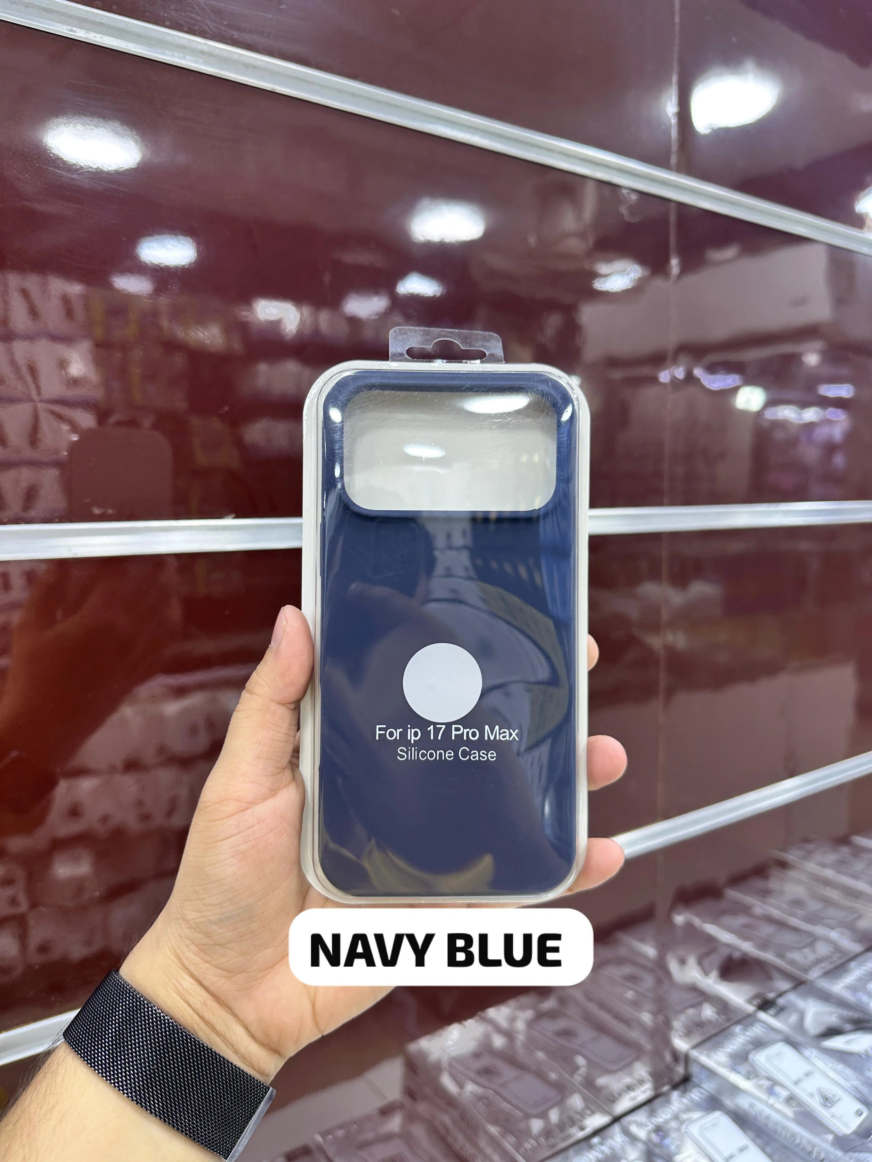 Silicone Case Navy Blue - 11 to 17 Pro Max