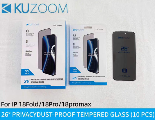 Kuzoom Privacy Screen Protector 18 pro & 18 pro max